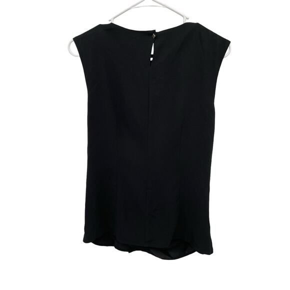 MM Lafleur Brontë Top Front Knot Sleeveless Black Size XS - Picture 3 of 7